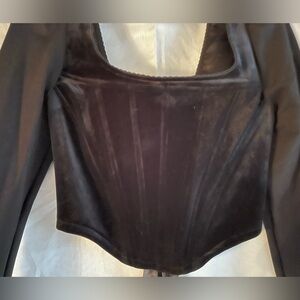 WIDOW-  VELVET CORSET (Long Sleeve)